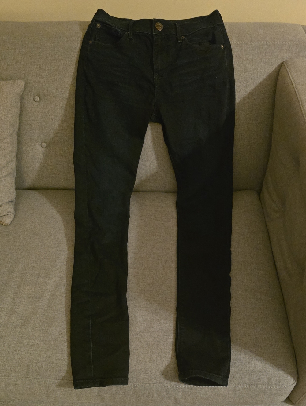Express Jeans Women's Size 2 Black Exp Supersoft Legging Mid Rise Stretch